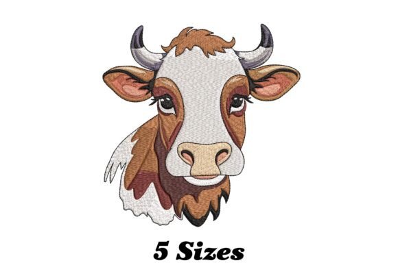 Colorful Cow Head