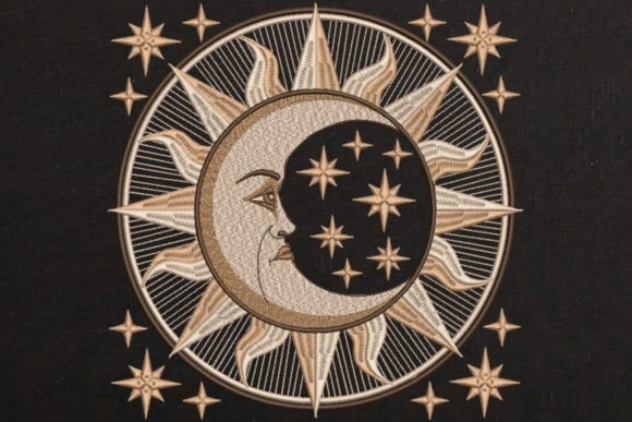 Face Moon and Stars
