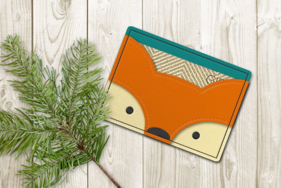 Fox Face Gift Card Holder ITH Applique