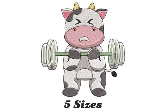 Funny Cow Weightlifting