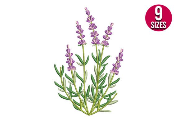 Lavender Bush: A Seasonal Embroidery Gem