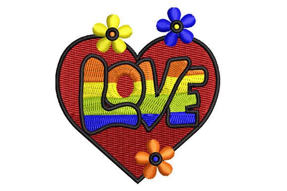 Love with Colorful Heart