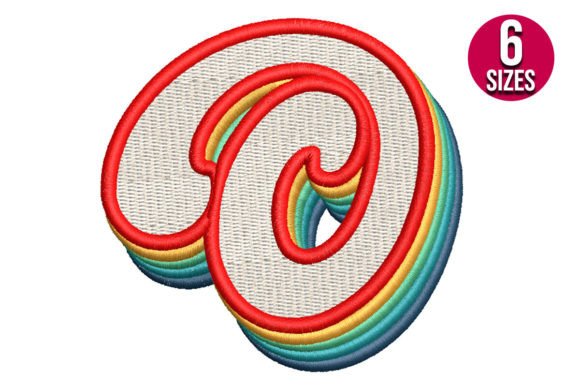 Retro Alphabet Letter O
