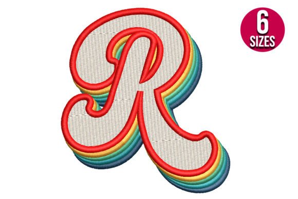 Retro Alphabet Letter R