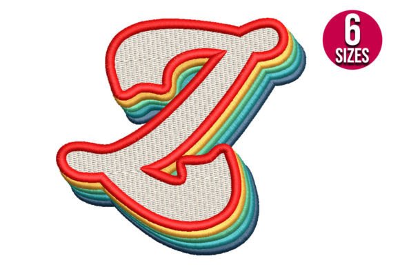 Retro Alphabet Letter Z